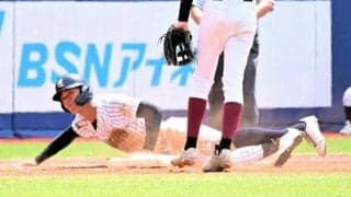 「勢いづけるプレーを」　北越の2年生4番・嶋選手が初回に好打