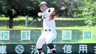 神戸弘陵の間嶋投手、サヨナラ負けも「最後までマウンド守れた」