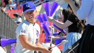 春先に骨折し手術、大太鼓でチームを後押し　金沢龍谷・粕谷応援団長