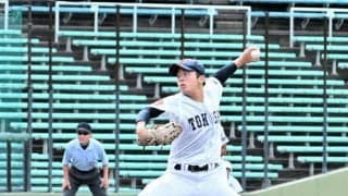 因縁の岐阜城北にリベンジを　土岐商・鎌田投手、正念場でのカーブ