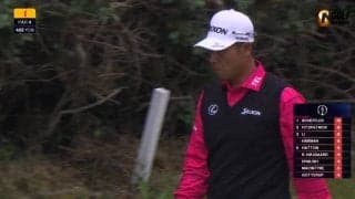 【動画】松山英樹は3つ伸ばして34位に浮上　4番パー4ではセカンドを約30cmにつけてバーディ