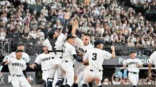 北海が41回目の夏甲子園へ　満塁本塁打に3安打完封、札幌日大破る
