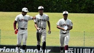 「リラックス」と念じて打席に　チーム初安打の高松北・西千煌選手