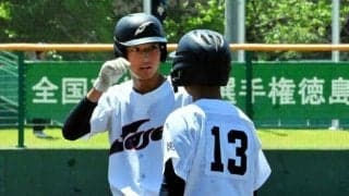 安打放ち「自分の役割果たせた」　代打の切り札、城西の高木選手