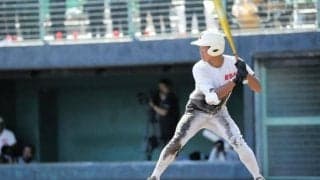 適時打放った観音寺総合の田中選手　親に「遠くから応援ありがとう」