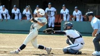 特訓の成果が出た2安打　柳井学園・鮫島選手「人生最高の一振り」