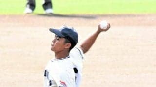 福井商の遊撃手・松浜選手が先発、自己最速タイ146キロも及ばず