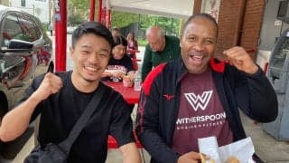 【短期集中連載】中谷潤人、フィラデルフィアへ行く　迎えた元ヘビー級王者ティム・ウィザスプーンは「チャンプ、よく来たな」