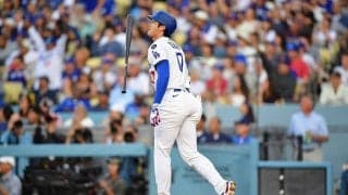 大谷翔平の衝撃弾にド軍ナインが“シンクロ”　ベンチに広がる異様な光景「みんな早すぎww」