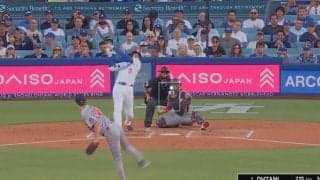 なんだこれは…？ 大谷翔平、爆速弾丸ライナーで“異常な音”「爆発した？」「めっちゃビックリ」とんでもない打球音が響き渡る… ファン騒然