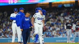 ド軍、守護神に続き再び故障者か…カスパリアスが緊急降板　1死も奪えずベンチに合図