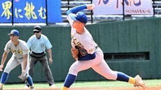 「真っすぐに見えるスライダー」武器に4強　九州文化学園・荒木投手