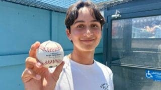 大谷HRキャッチ、MLBを夢見る15歳の二刀流がゲット　エ軍ファンも「一生手放しません！」