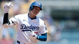 大谷翔平、球団記録タイ5試合連続ホームランの快挙！　ド軍は大谷のホームインで9回劇的サヨナラ勝利