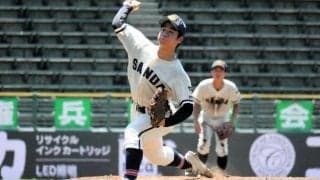 こぼれ落ちた勝利、逆転直後に「勝ち意識した」　三田学園の熊野投手