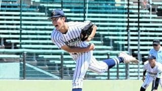 失点に意地　背番号18のエースが執念の一打　高山西・小田投手