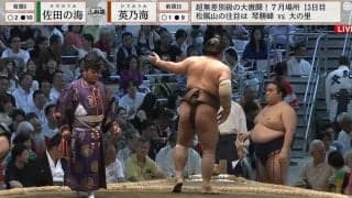 「めっちゃ爽やか」「イケメンやん」大相撲中継に有名陸上選手の姿 「おばあちゃんと一緒？」「やさしい」感嘆の声も