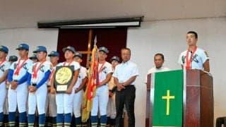 甲子園出場決めた聖光学院が壮行会　「束になって戦う」