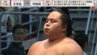 琴勝峰が初優勝！ 本割でウクライナ出身の安青錦を撃破 名古屋「IGアリーナ」こけら落としで悲願の賜杯