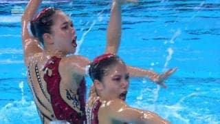 「悔しい気持ちでいっぱい」女子デュエット小林・佐藤コンビ、アクロ失敗で大幅減点、メダルを逃す「落ち着きがないままリフトに入ってしまった」