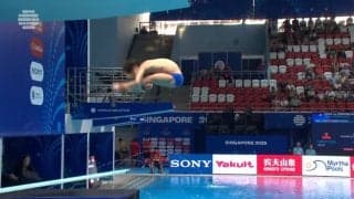 解説者も笑うしかない！？世界水泳・飛込で中国選手が見せつけた“異次元”演技 「文句のつけようがない」ノースプラッシュ！