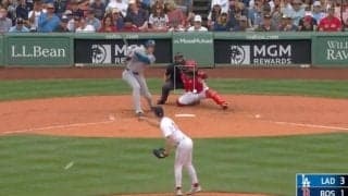 どうやって打った？ 大谷翔平、ゴルフ打ちで“まさかの光景”「ピッチャー可哀想」「上手すぎる」難しい変化球→軽く打ち返してしまう