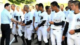 「開星旋風を起こしたい」　知事の激励を受け、甲子園に向け決意