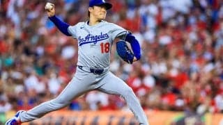 山本由伸に9勝目の権利　7回1失点…9K好投で後半戦“初白星”へ、大谷翔平の適時打に笑顔も