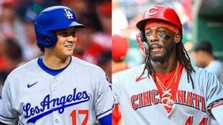 大谷翔平に急接近…思わず笑顔になった怪物　SNS話題、試合中なのに“至近距離の30秒”
