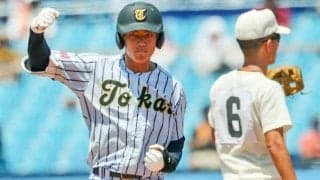 東海大菅生の小上防登生選手　ふるさとの石川県を思い、打席に