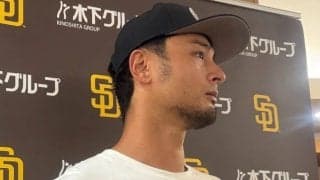 ダルビッシュ、また“KID”Tシャツで取材対応　歴代最多204勝…家族に感謝「支えられた」