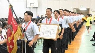 甲子園出場の弘前学院聖愛で壮行式　「すごい応援を期待」と田崎主将