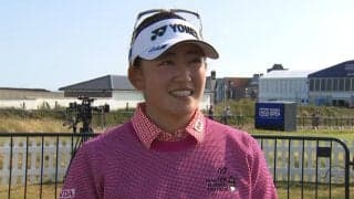 岩井千怜、天候に左右されずに「気持ちは明るく淡々とゴルフをしたい」