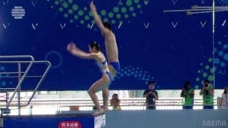 「あああ大きなミス！」いったい何が起きた？無敵中国がまさかの失敗！15歳女子の足が飛込台に接触し入水が大きく乱れた瞬間
