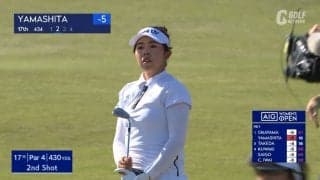 【動画】山下美夢有、4連続バーディからのイーグルを奪うなど4アンダー3位発進