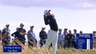 【動画】竹田麗央、出だし1番でチップインバーディを決めるなど5アンダー首位発進