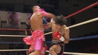 「まるで漫画」「倒れ方えぐっ」芸術的な失神カウンターKOに騒然 ぐにゃり崩れ落ちる衝撃ダウンシーン