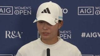 19年覇者・渋野日向子は105位「ちょっと体が固まっているなという感じ」