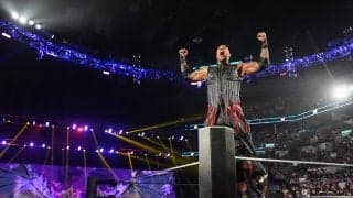 ヤンキース・ジャッジが“意外なスーパースター”と異色共演！ 超ヘビー級と並んでも遜色ないガタイに「簡単に投げられそう」ファン驚愕