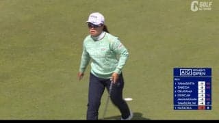 【動画】畑岡奈紗が「68」で10位浮上　8番ではスネークラインを読み切りバーディ