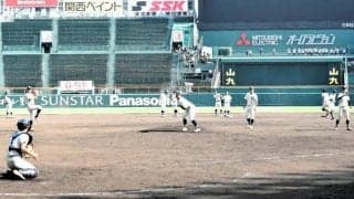 未来富山が甲子園練習　「やっと実感」「感動した」