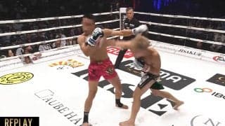 「早くBD卒業しろ」BDの剛腕王者、中国人ファイターを衝撃KOで驚きと称賛 戦慄の右で捻じれるように一回転ダウン