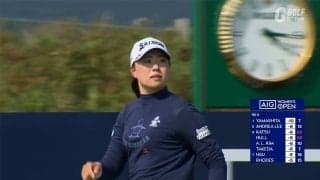 【動画】竹田麗央は「74」で4位後退　8番パー3は傾斜を使ったスーパーショットでバーディ奪取