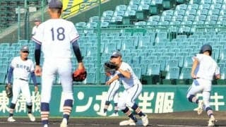 決戦の舞台「景色が違う」「夢が現実に」　高川学園が初の甲子園練習