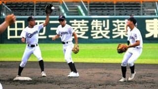 聖隷クリストファーが甲子園練習　「夢の舞台に立ててうれしい」