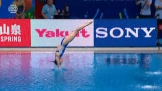 「ジャンプが高い！」のに水しぶきは超小さい 中国飛込選手が見せた神業ダイブ