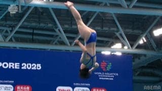 人間が落ちたとは思えない…「吸い込まれるような入水」「泡も出ない」圧勝で金メダルを獲得した中国飛込選手 別次元の演技に解説者も絶賛のオンパレード