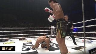 空手の“一撃”キック、のたうち回る悶絶KO マウスピース吐き出す苦悶の姿に「ぶっ刺さってましたね…」識者も苦笑の衝撃ラスト