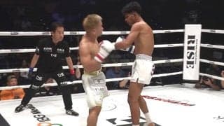 「立ったまま意識が…」衝撃KOに「倒れ方がおかしかった」驚きと困惑 体重超過の相手に左ストレートを“グサリ”