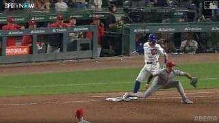 球場騒然！カブス歓喜の同点劇が“幻”に…タイミングはセーフも「踏んでない」 判定覆った“まさかのプレー”に「勘弁して」